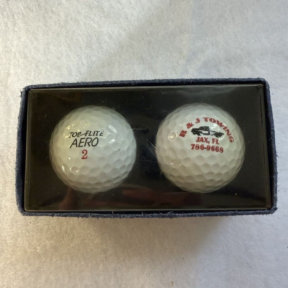 Top Flite Vintage Advertising Balls 1997 R&J Towing Jacksonville, Florida NIB